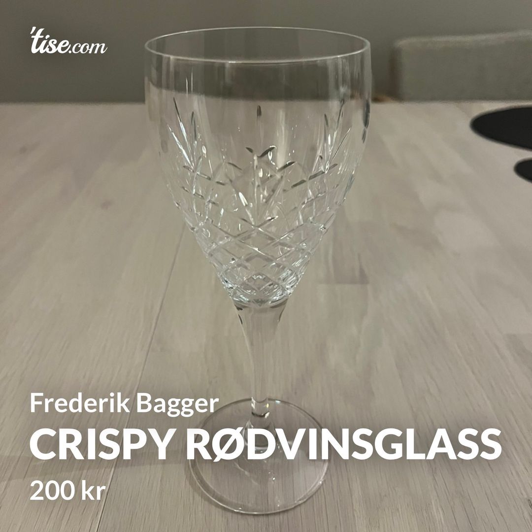 Crispy rødvinsglass