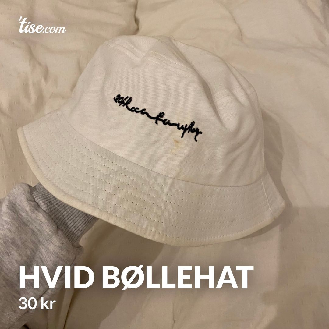 Hvid bøllehat