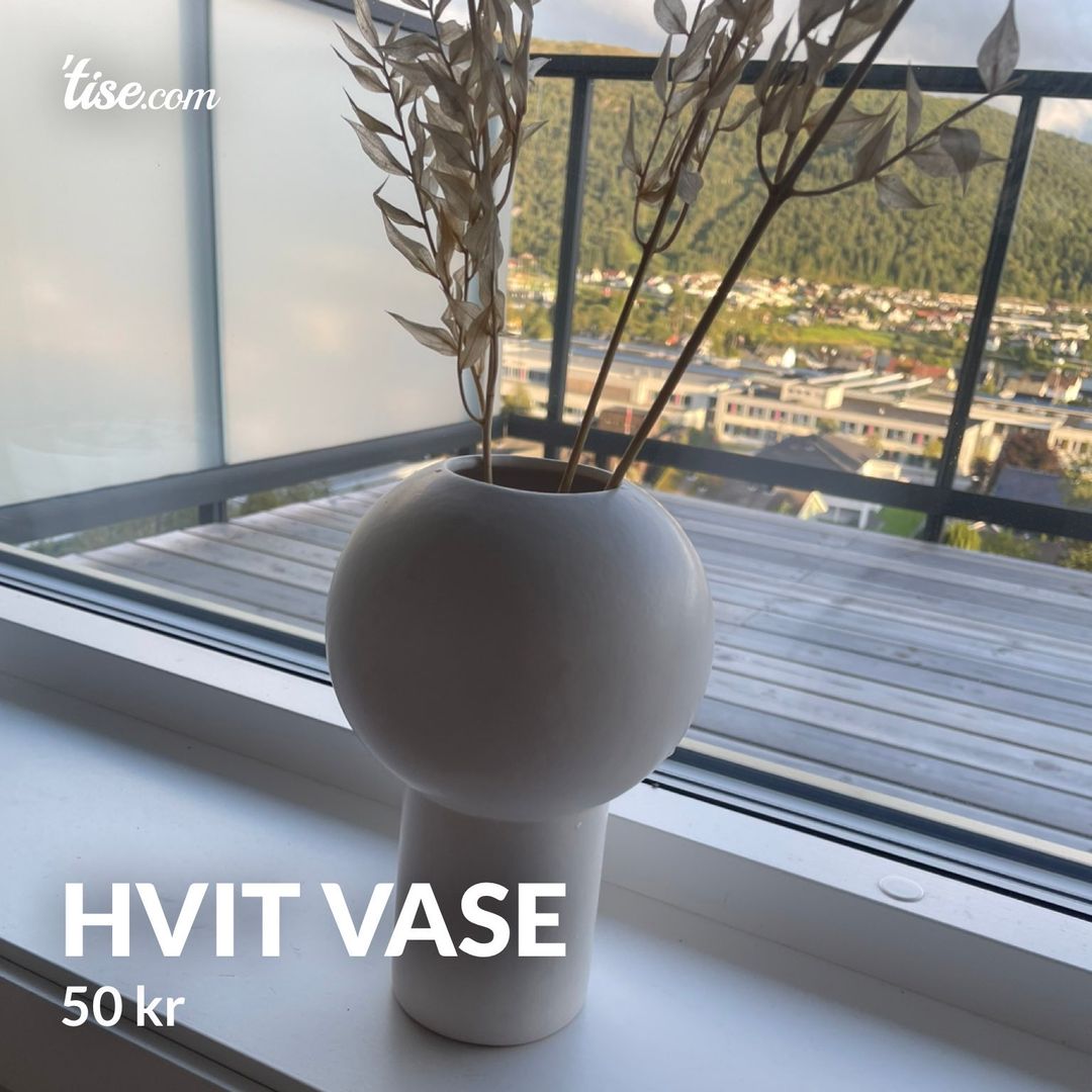 Hvit vase