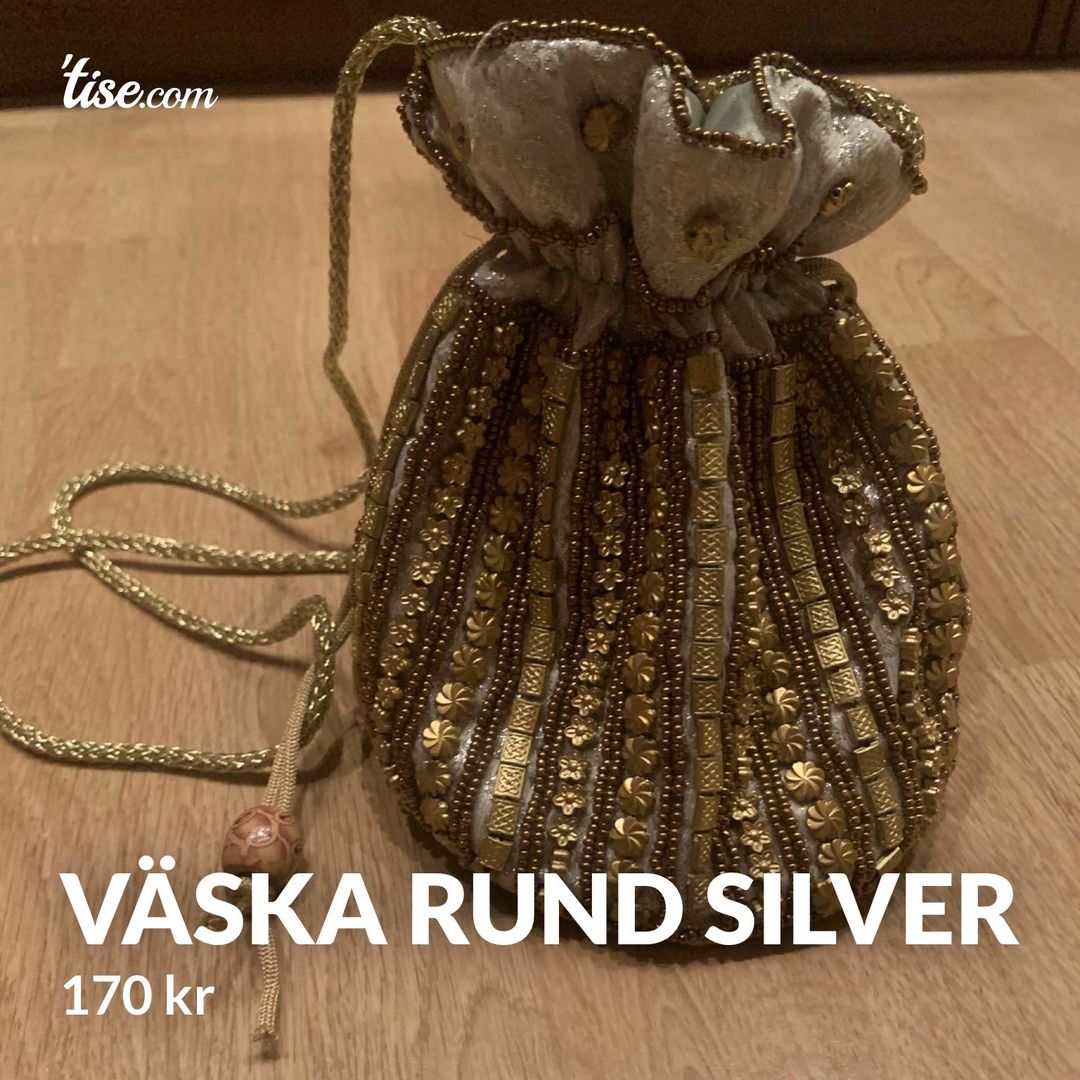 Väska Rund Silver