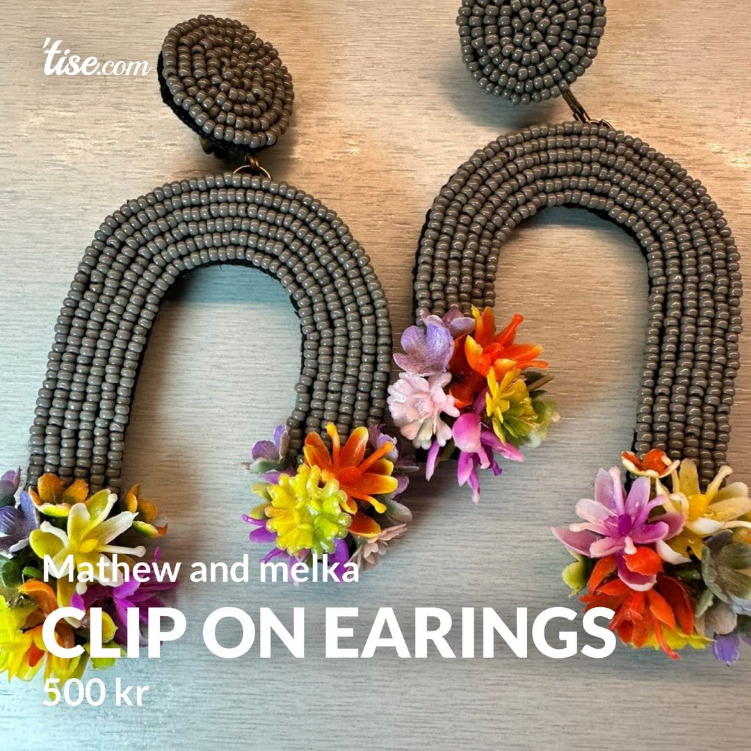 Clip on earings