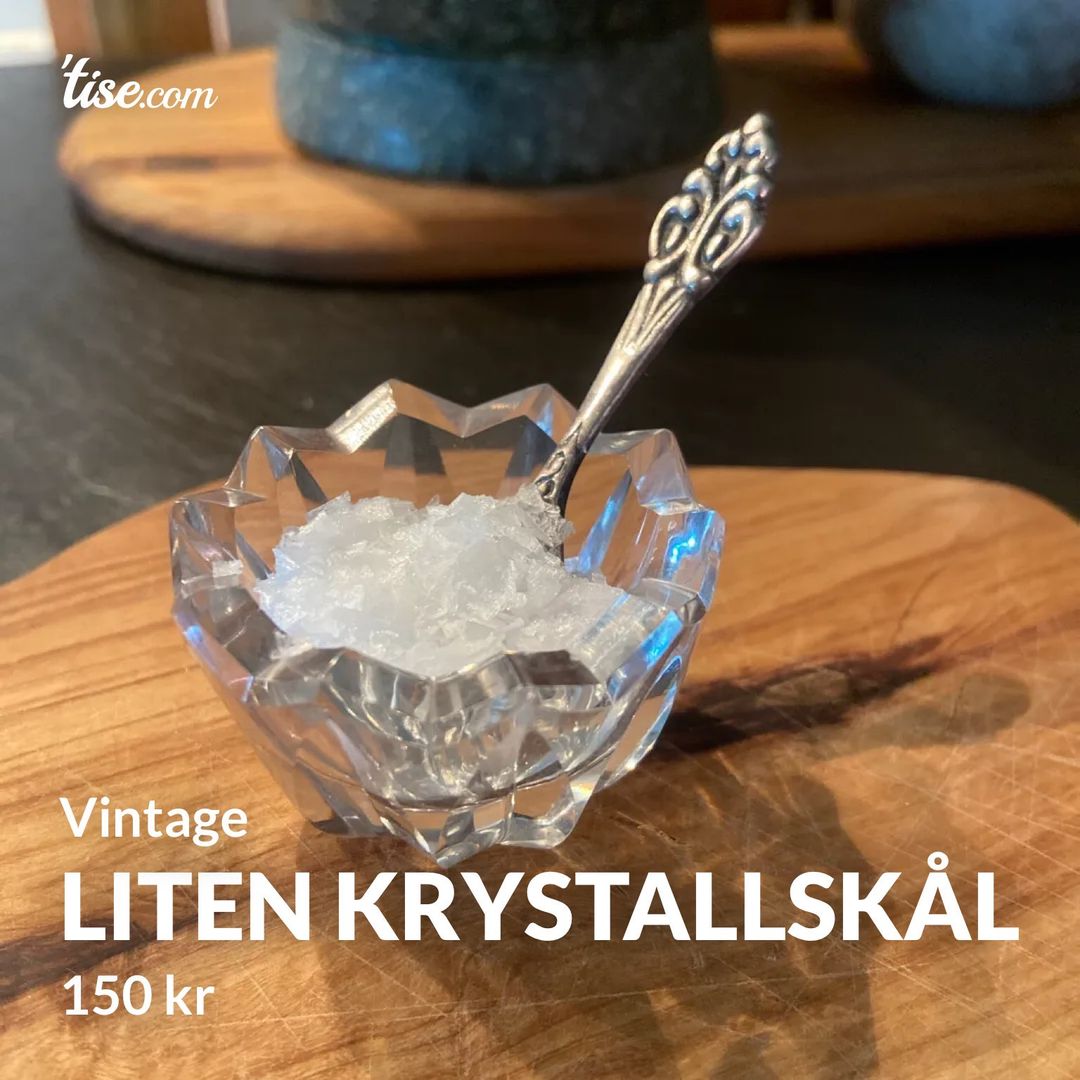 Liten krystallskål