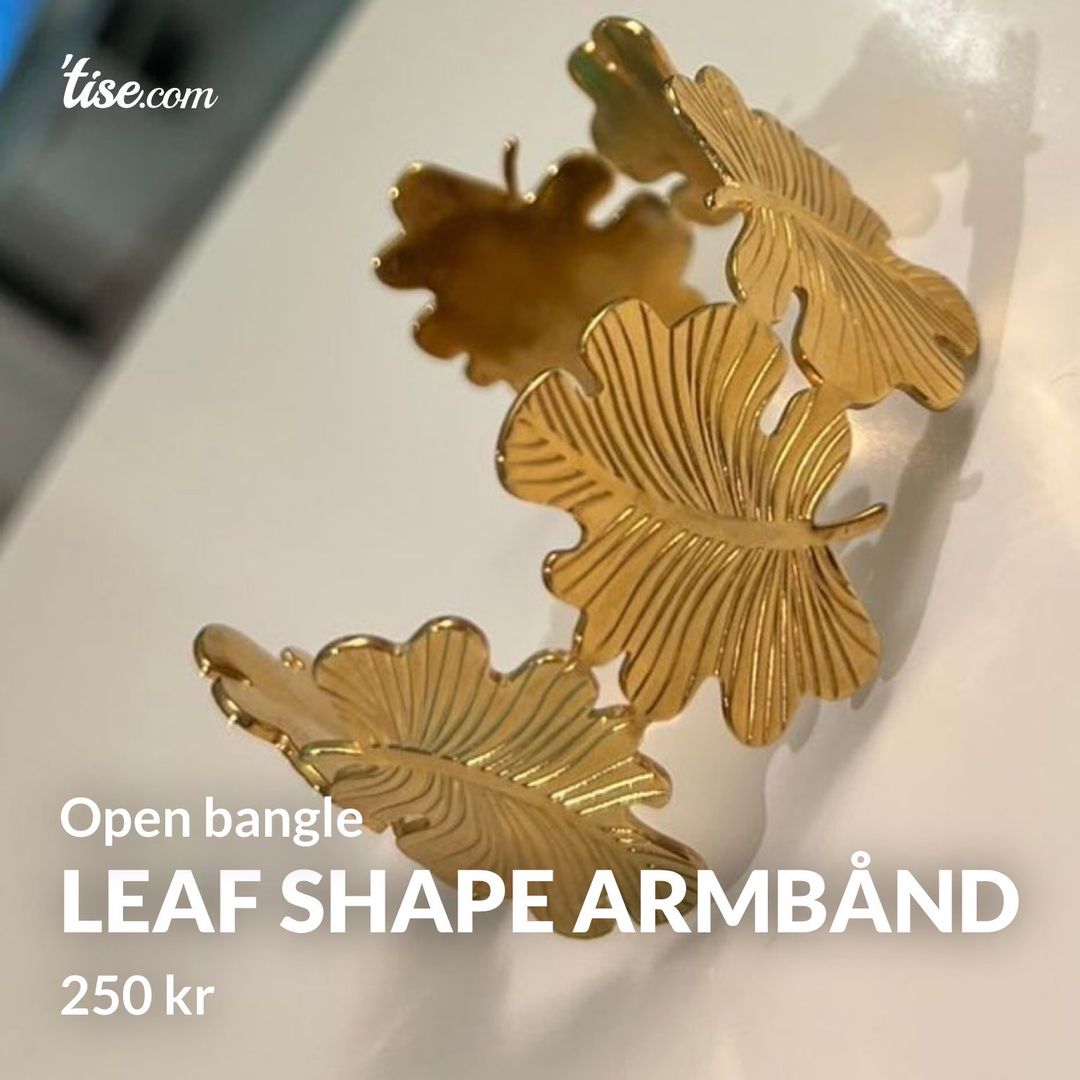 Leaf shape armbånd