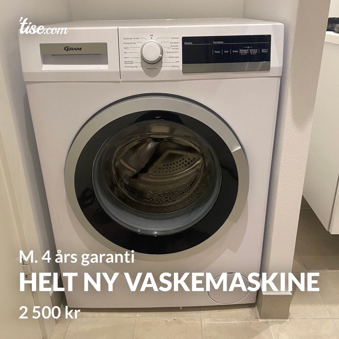 Helt ny vaskemaskine