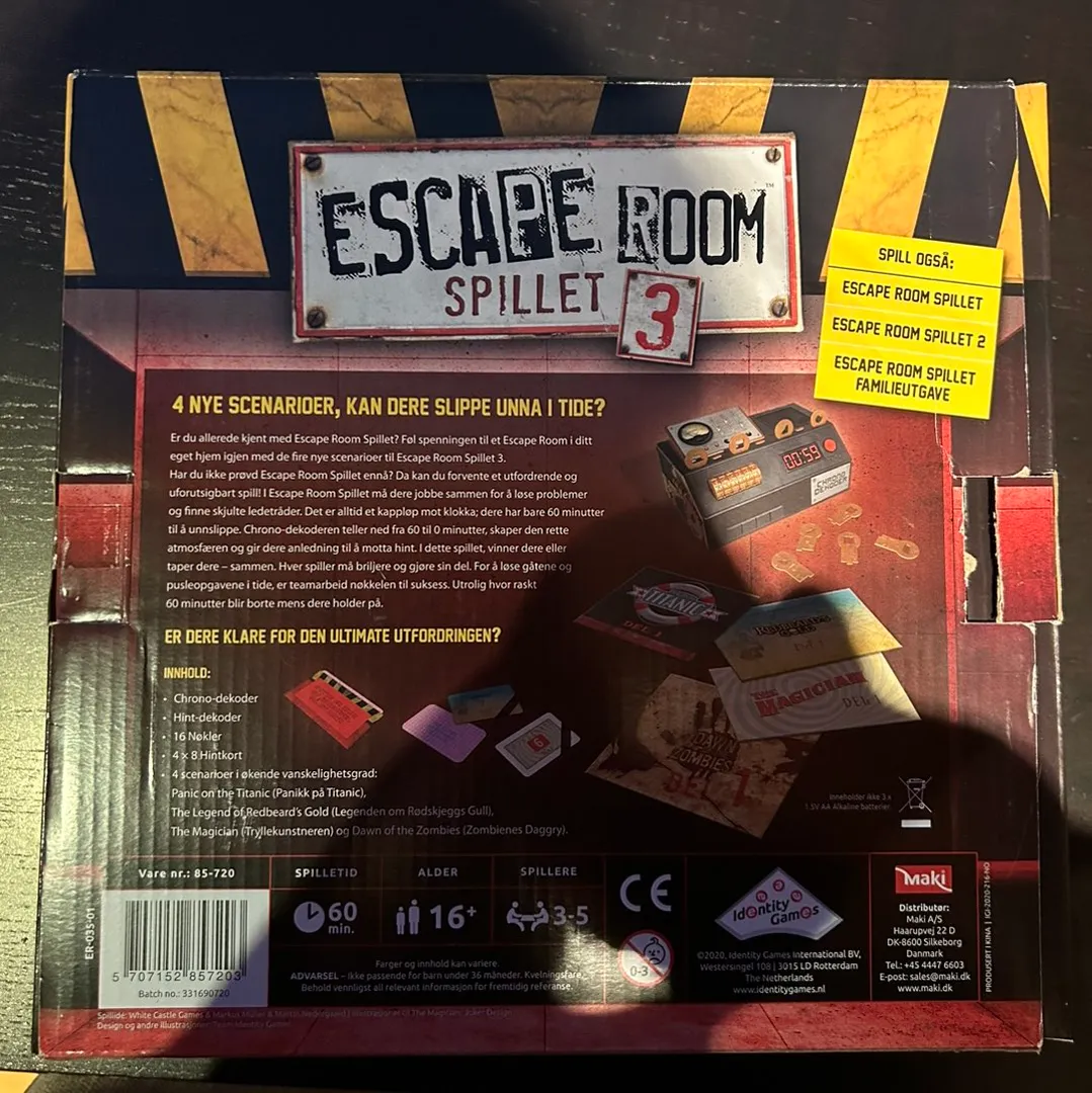 Escape room-spillet