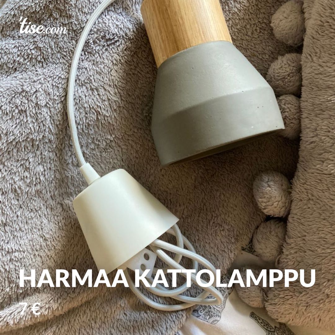 harmaa kattolamppu