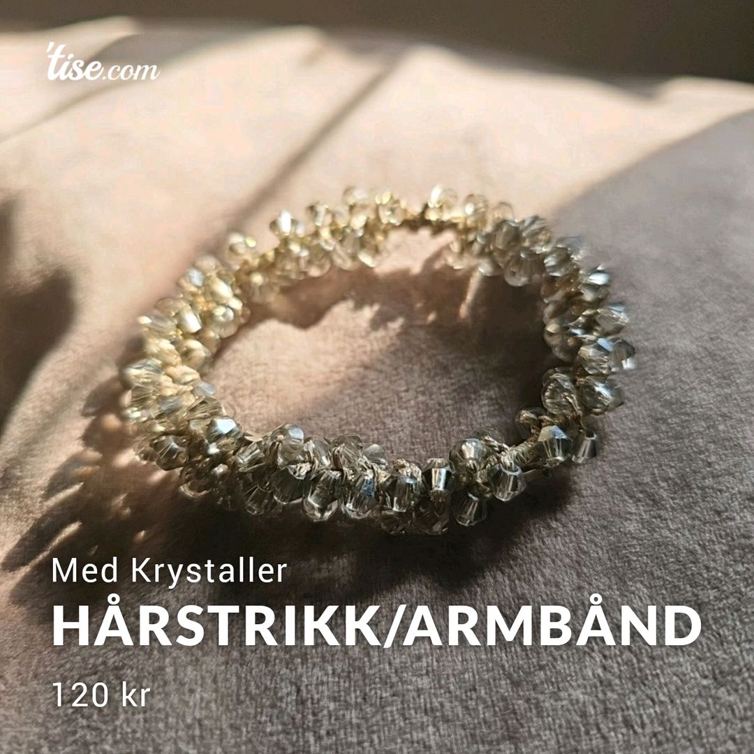 Hårstrikk/armbånd