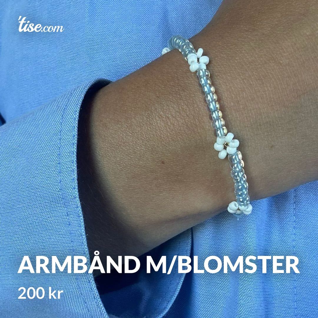 Armbånd m/blomster