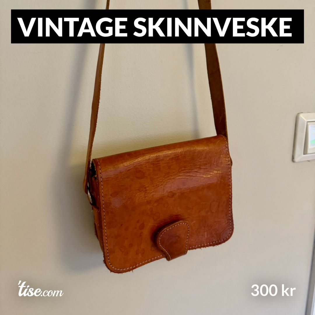 Vintage skinnveske