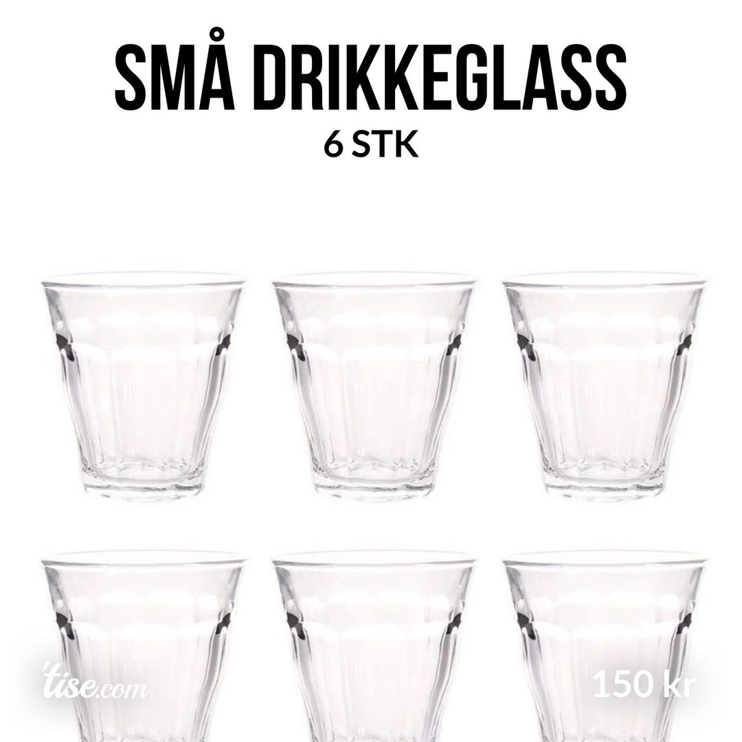 SMÅ DRIKKEGLASS