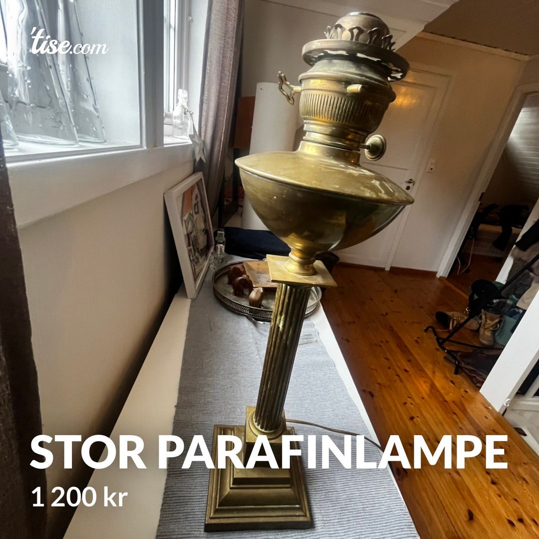 Stor parafinlampe