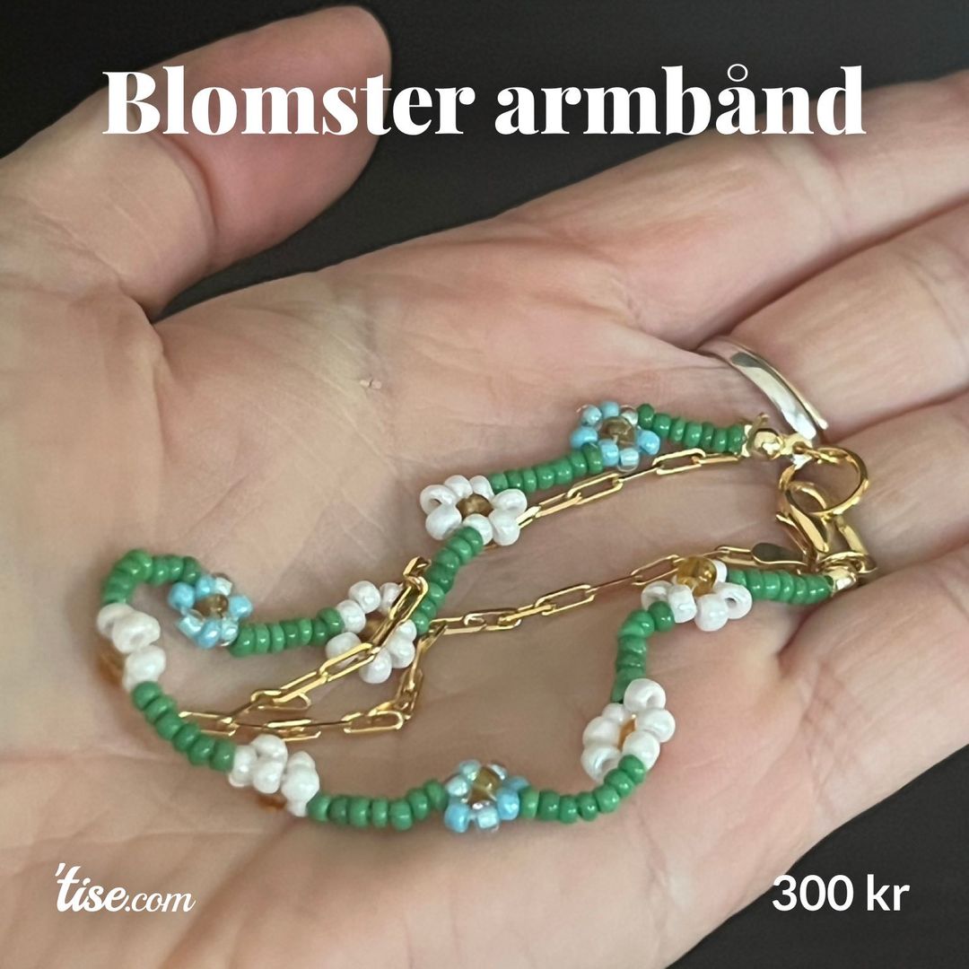 Blomster armbånd