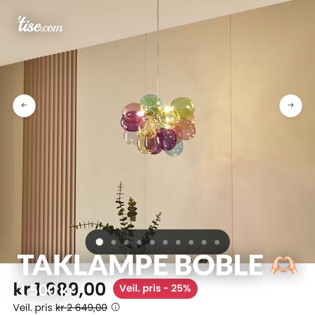 Taklampe boble 🫶🏻