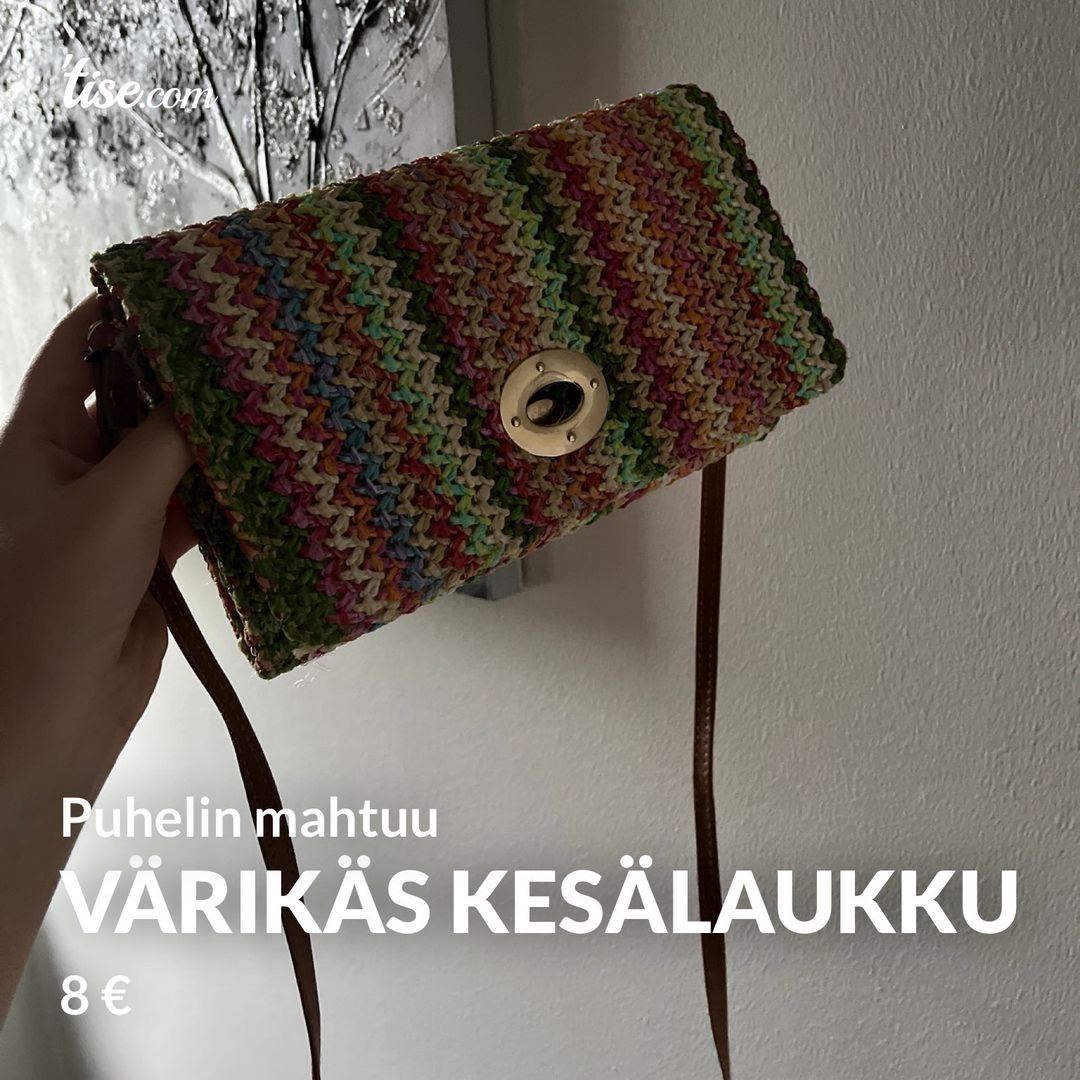 Värikäs kesälaukku