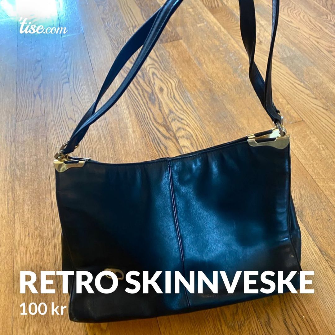 Retro skinnveske