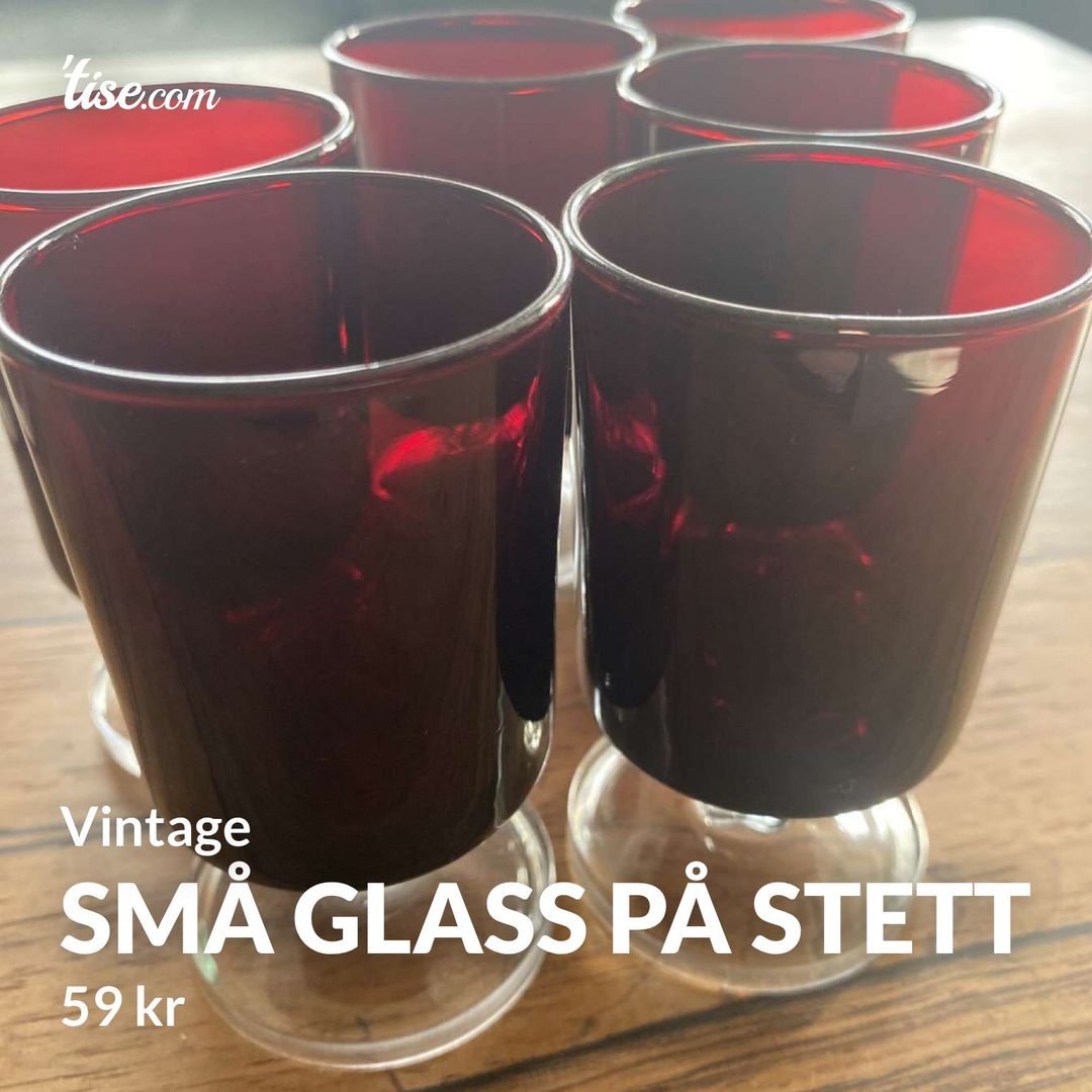 Små glass på stett