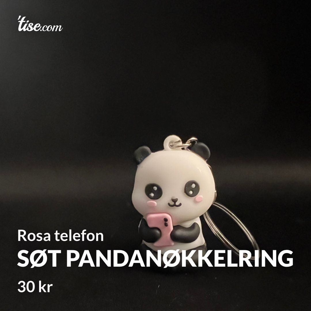 Søt pandanøkkelring