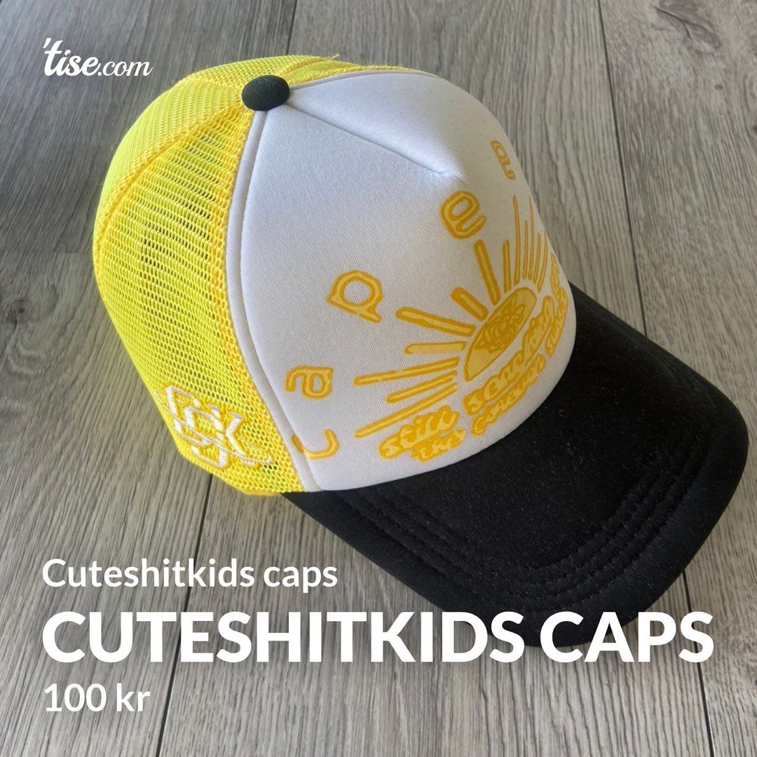 Cuteshitkids caps