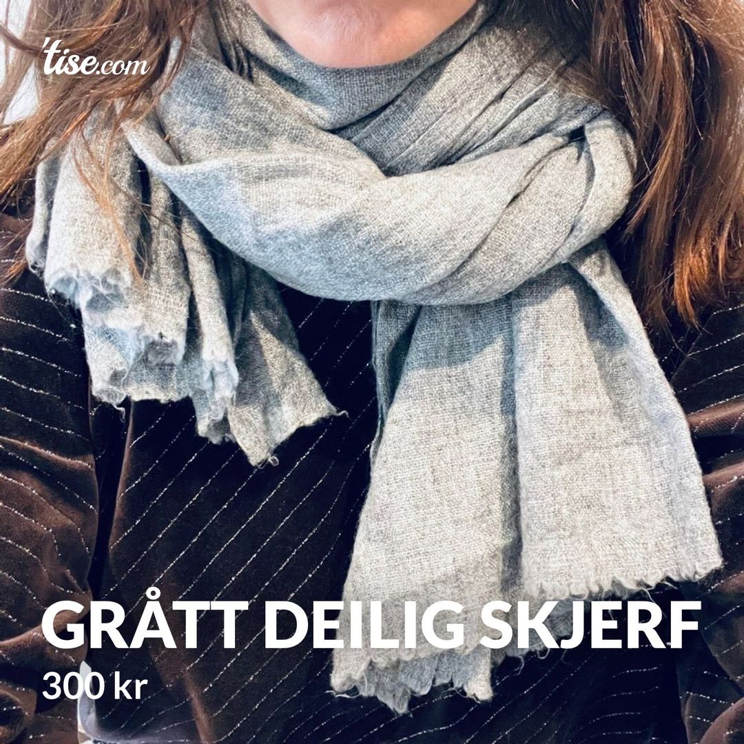 Grått deilig skjerf