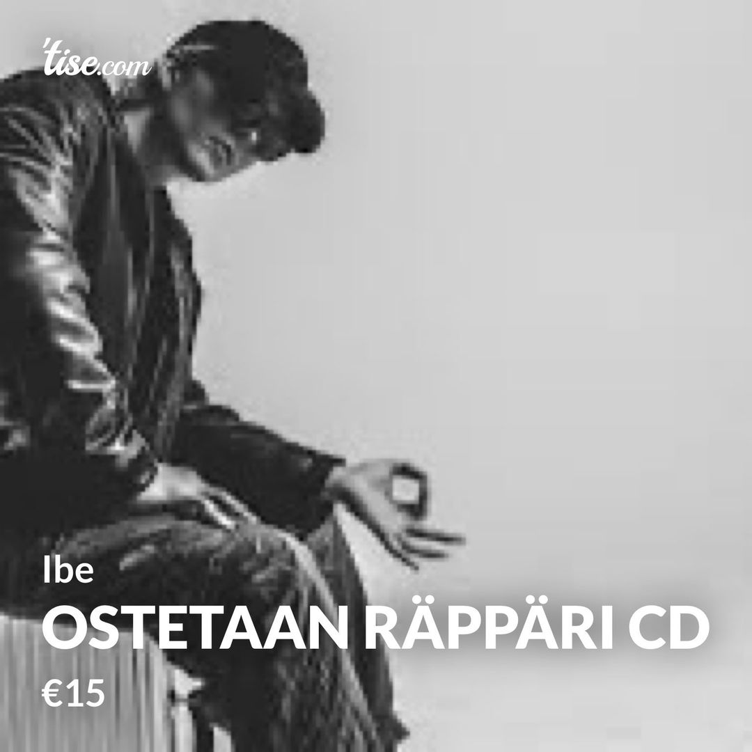 Ostetaan räppäri cd