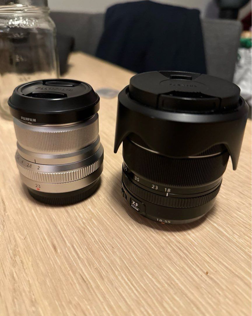 XF 23mm + 18-55mm