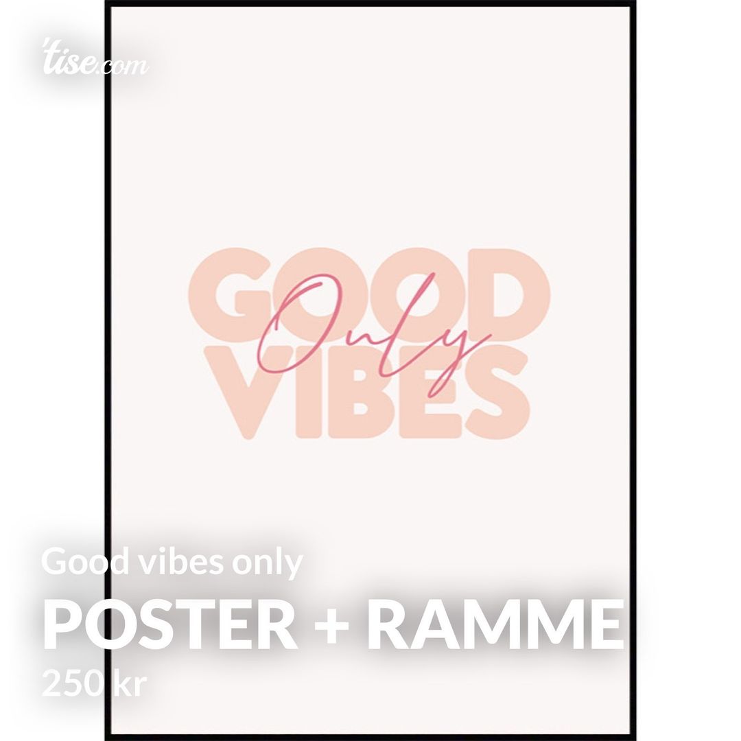 Poster + ramme