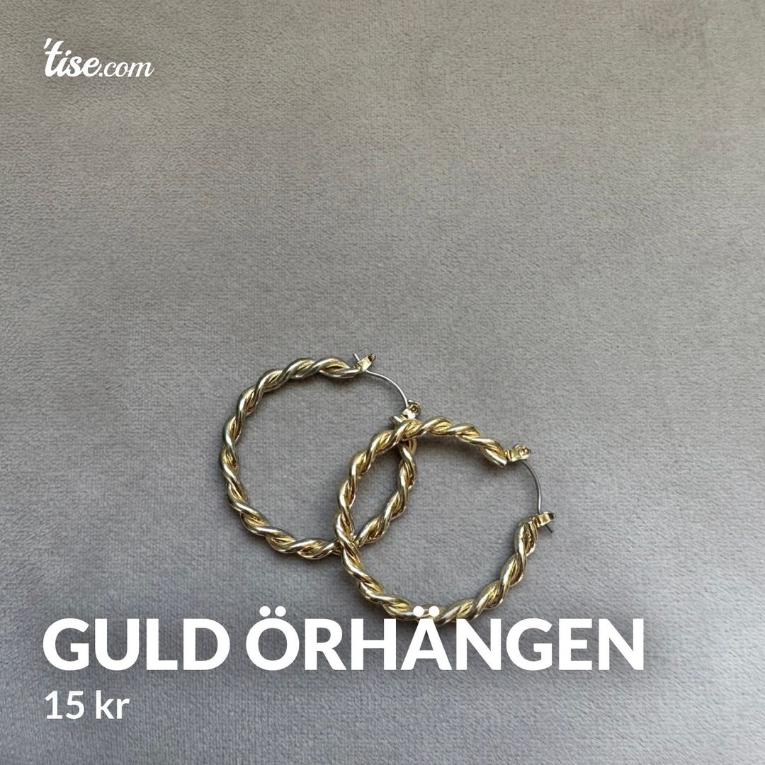 Guld örhängen