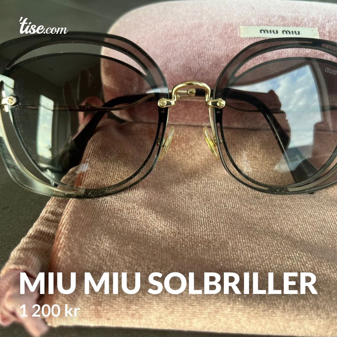 Miu miu solbriller