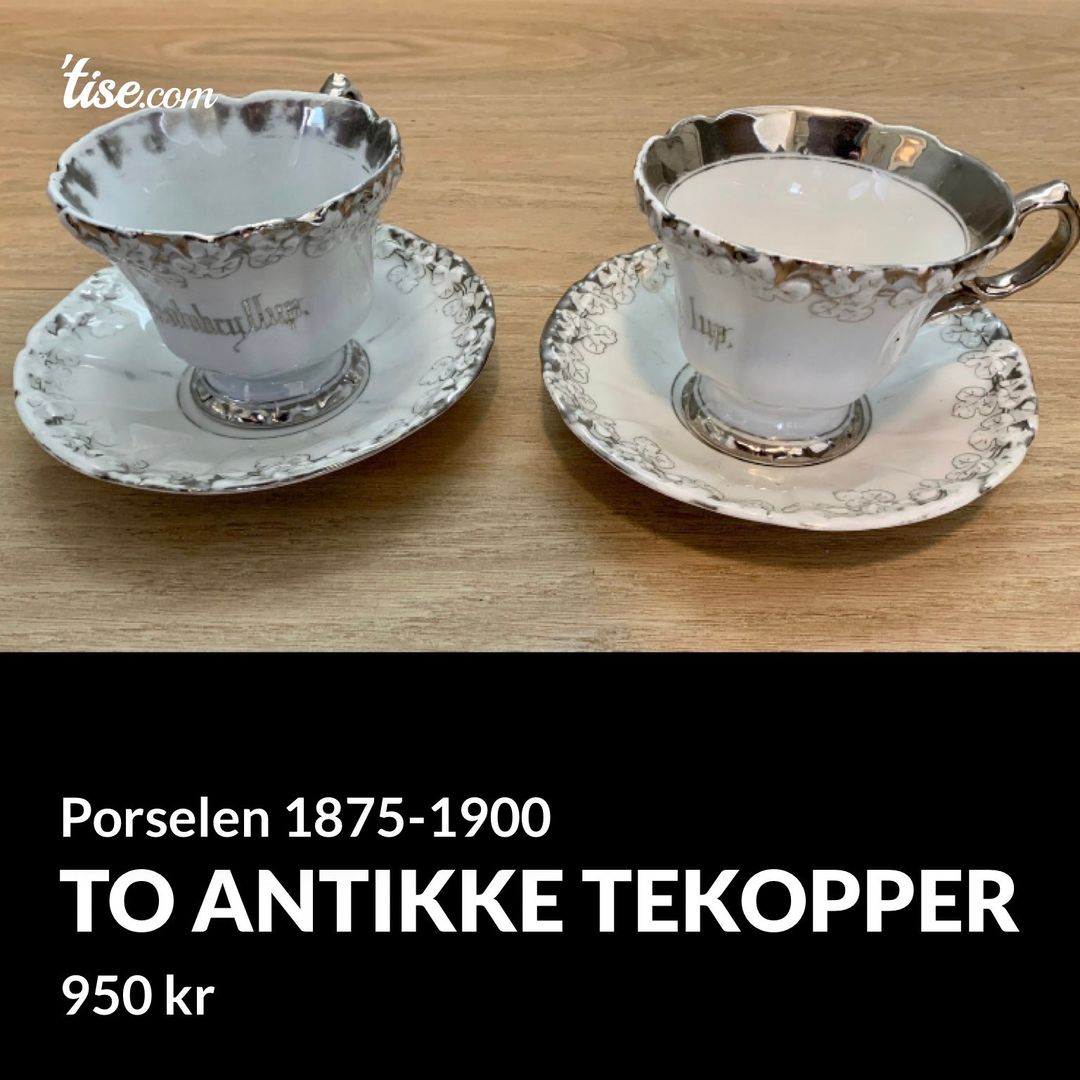 To antikke tekopper