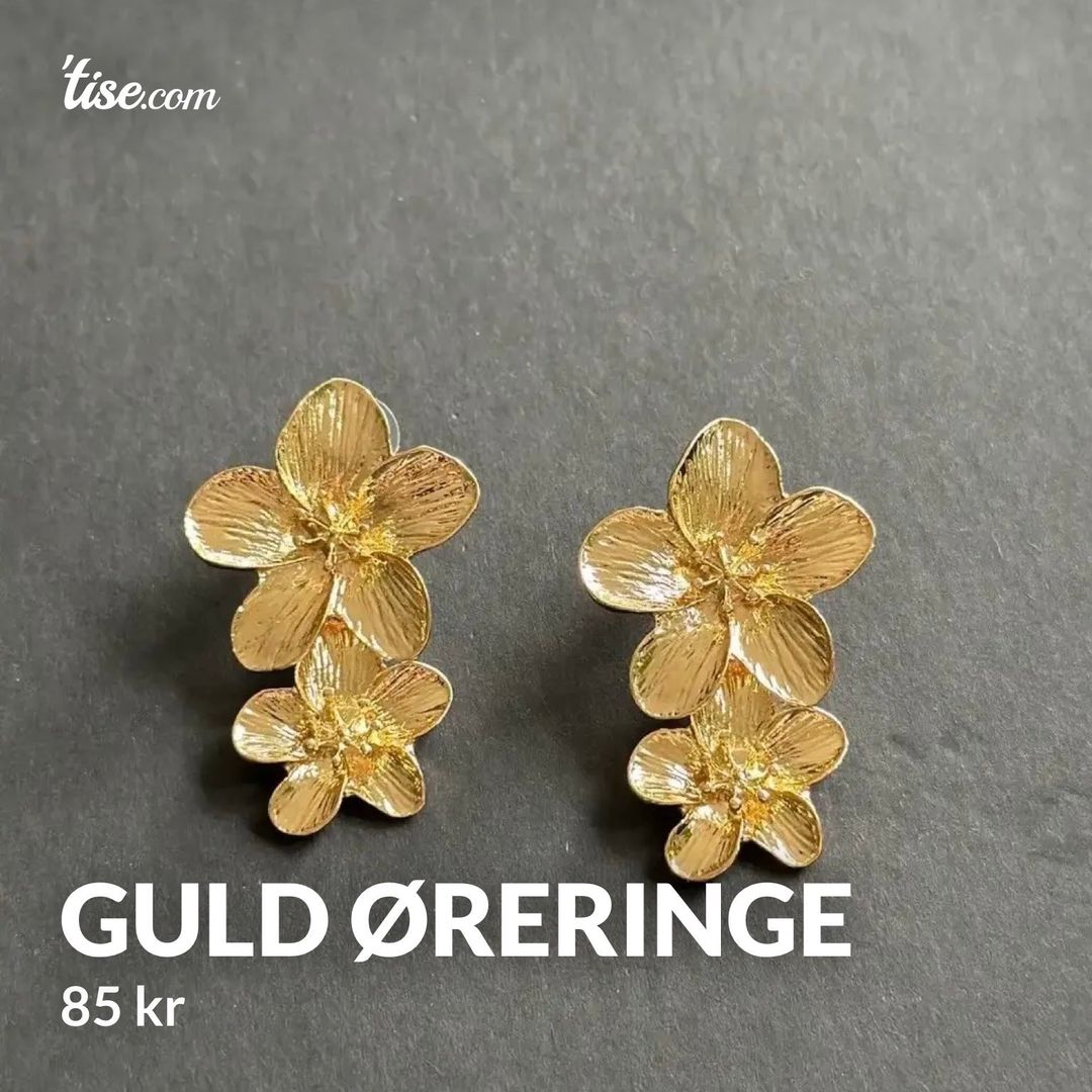 Guld øreringe