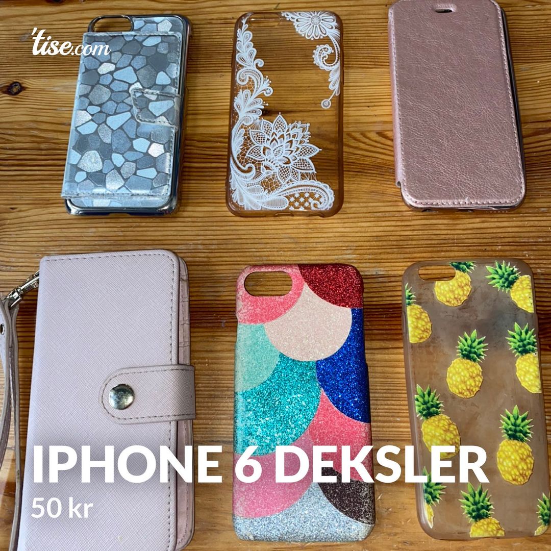 Iphone 6 deksler