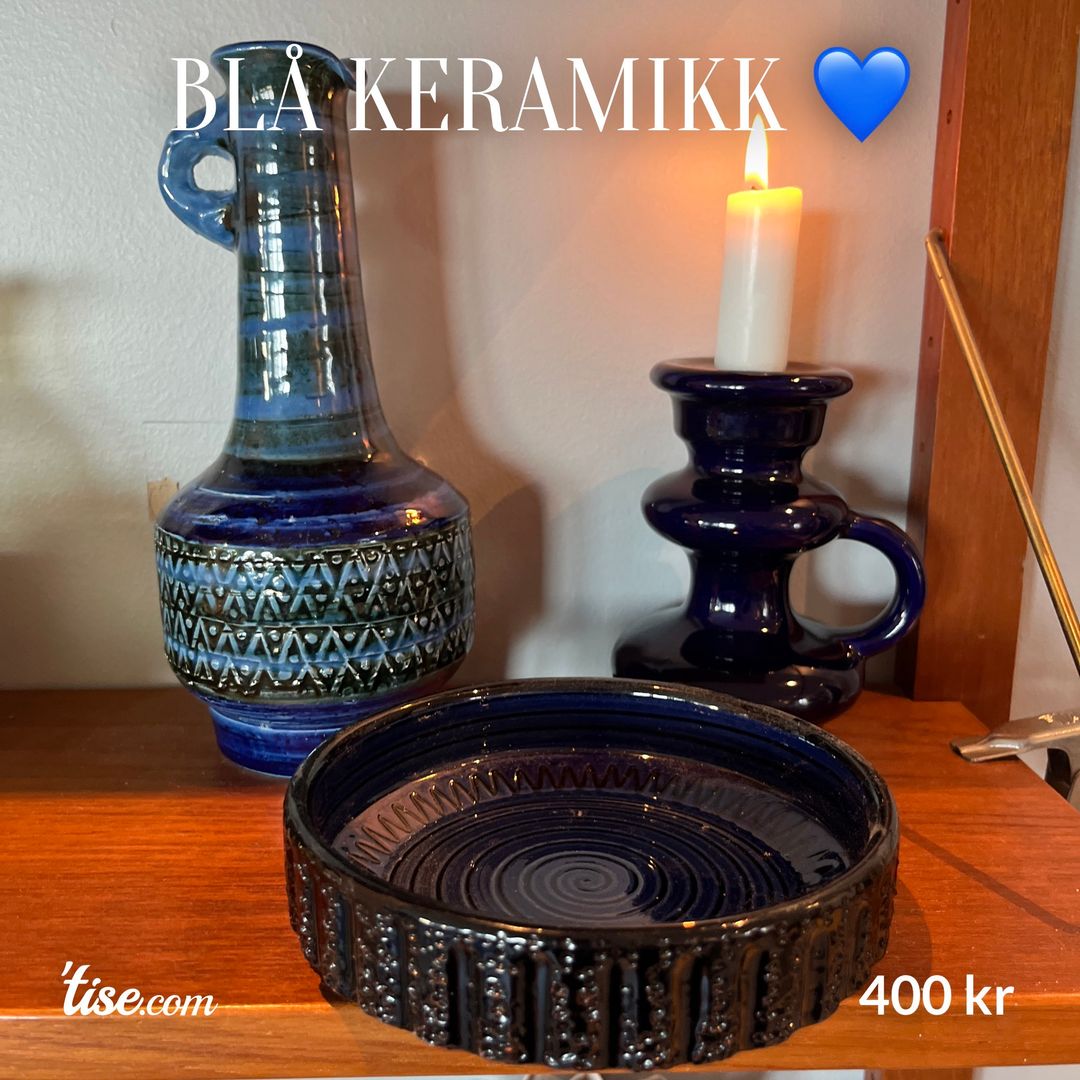 Blå keramikk 💙