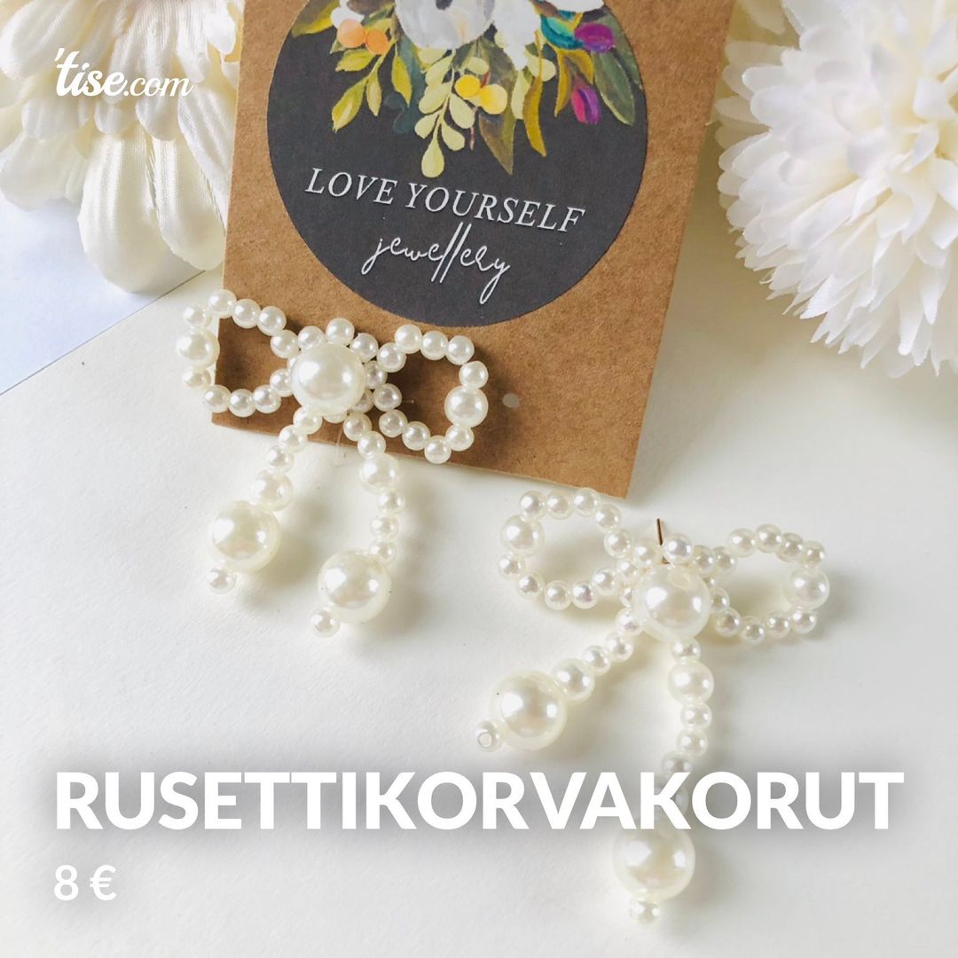 Rusettikorvakorut