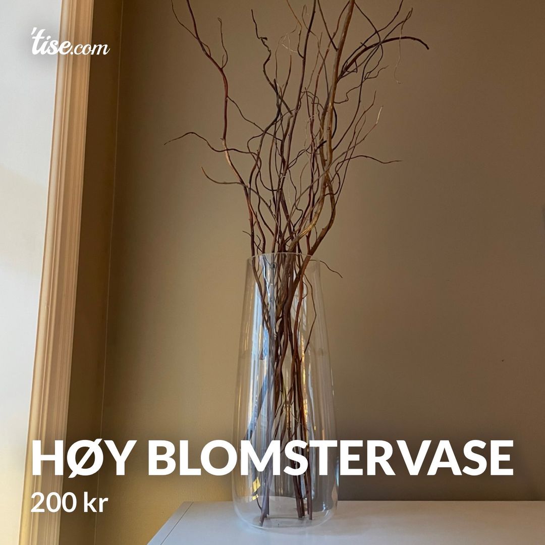 Høy blomstervase