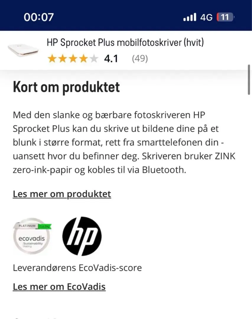 HP Sprocket Plus