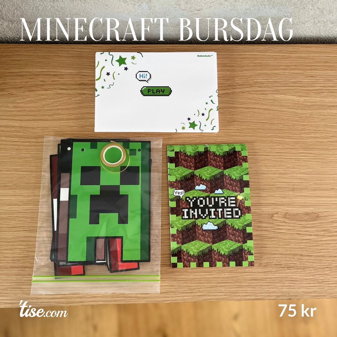 Minecraft bursdag