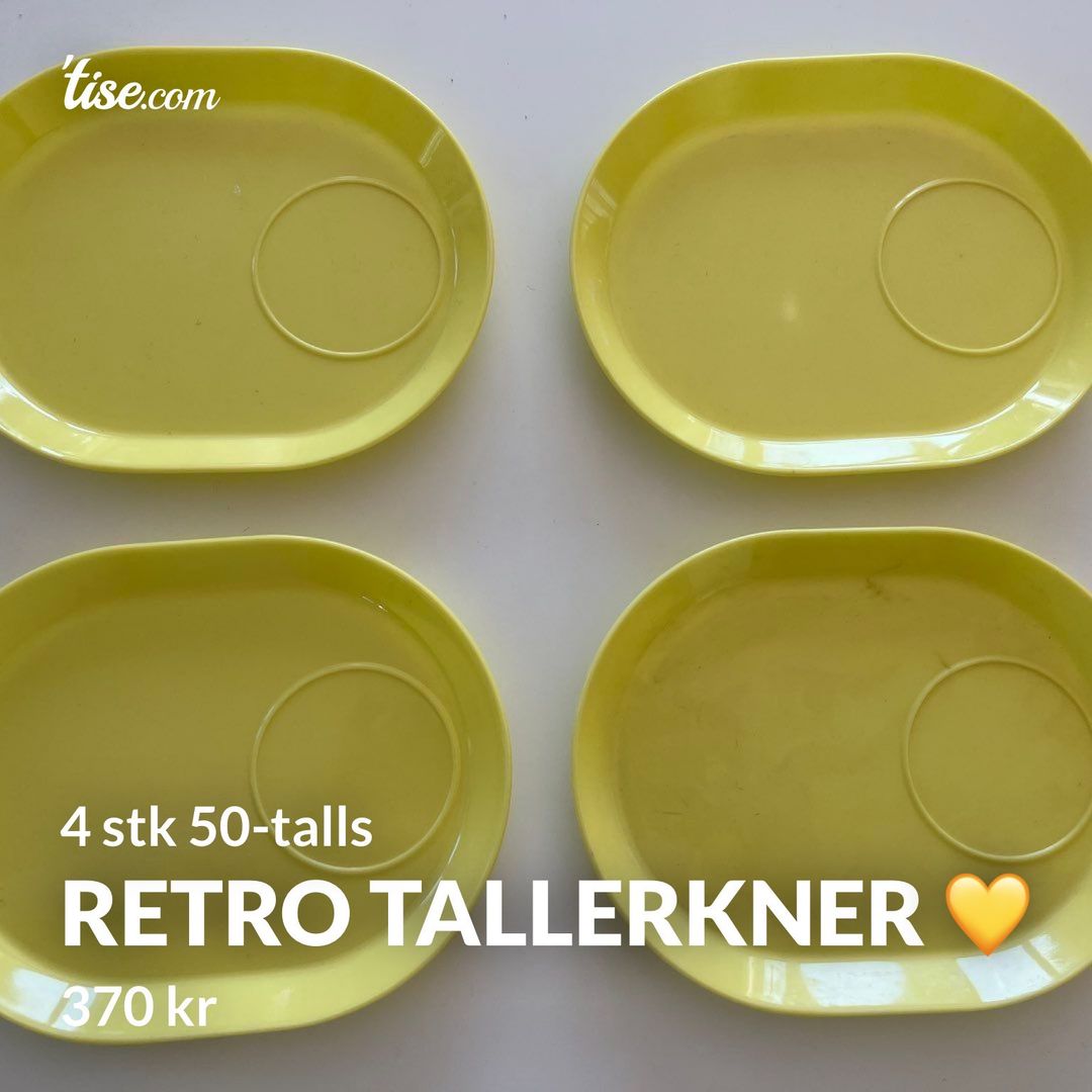 Retro tallerkner 💛