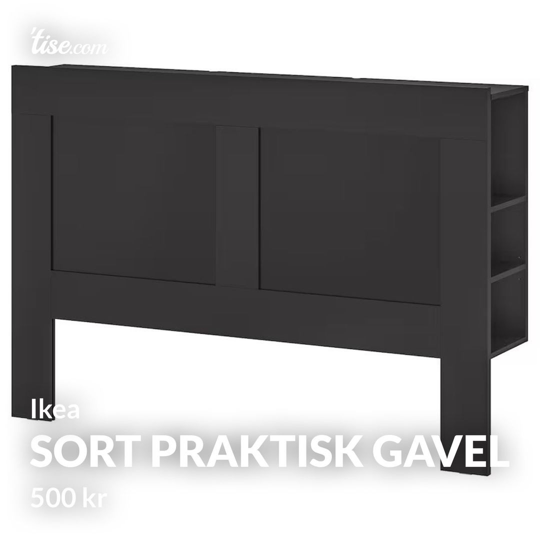 Sort praktisk gavel