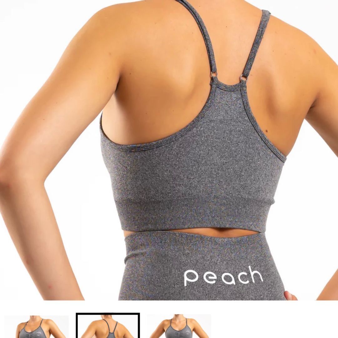 sports bra fra peach