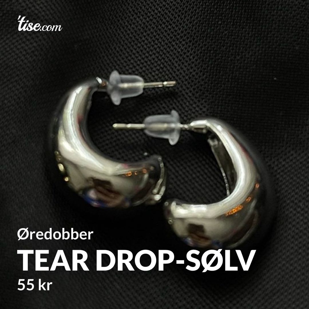 Tear Drop-sølv