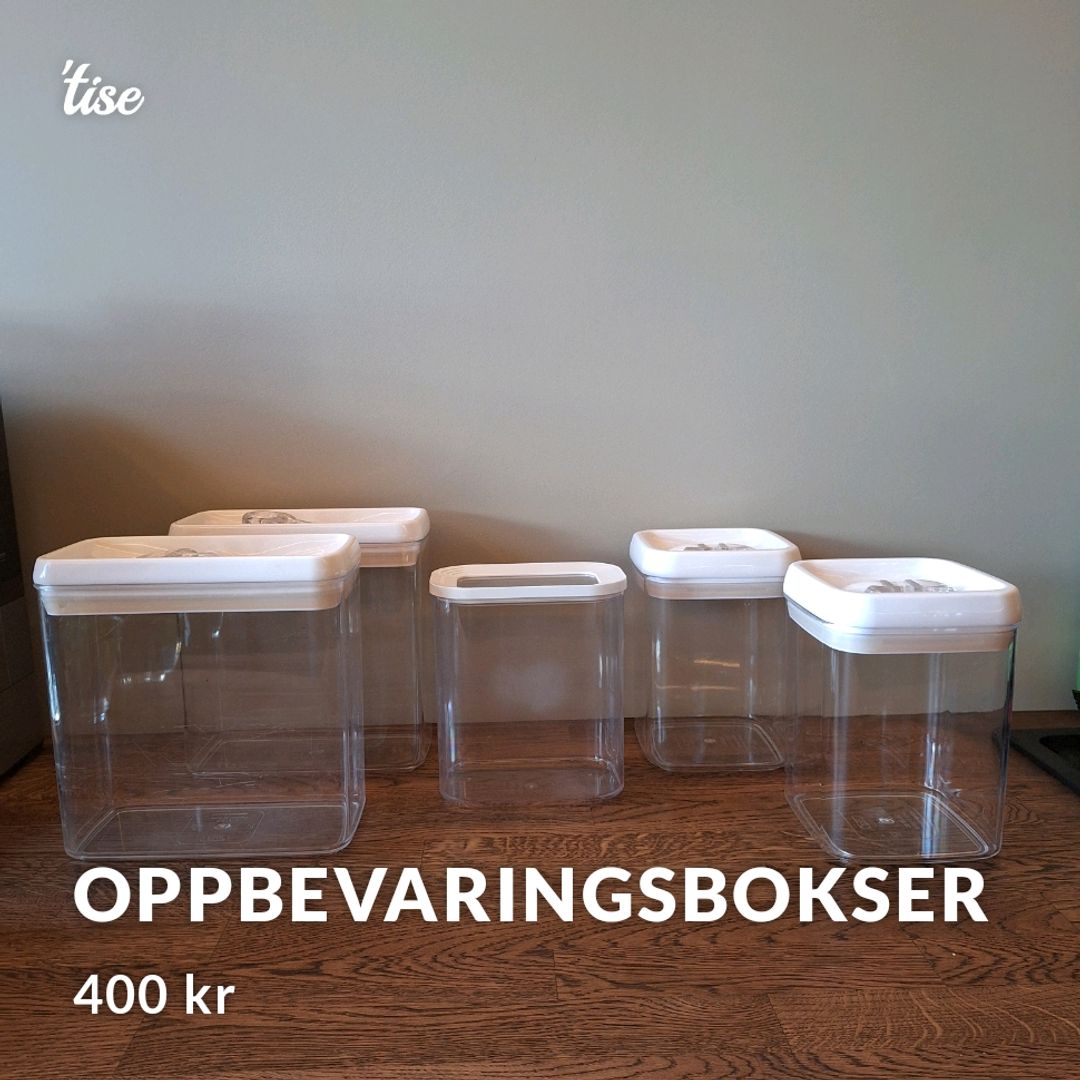 Oppbevaringsbokser