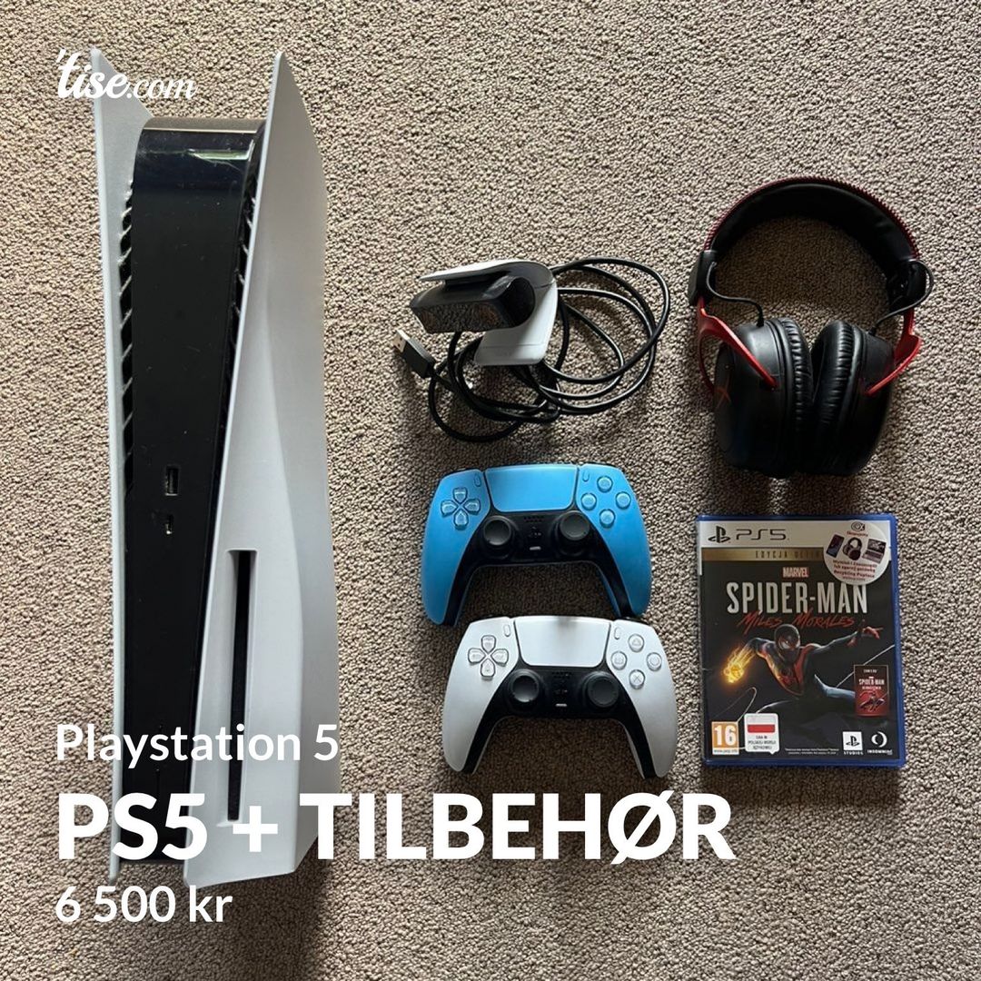 PS5 + Tilbehør