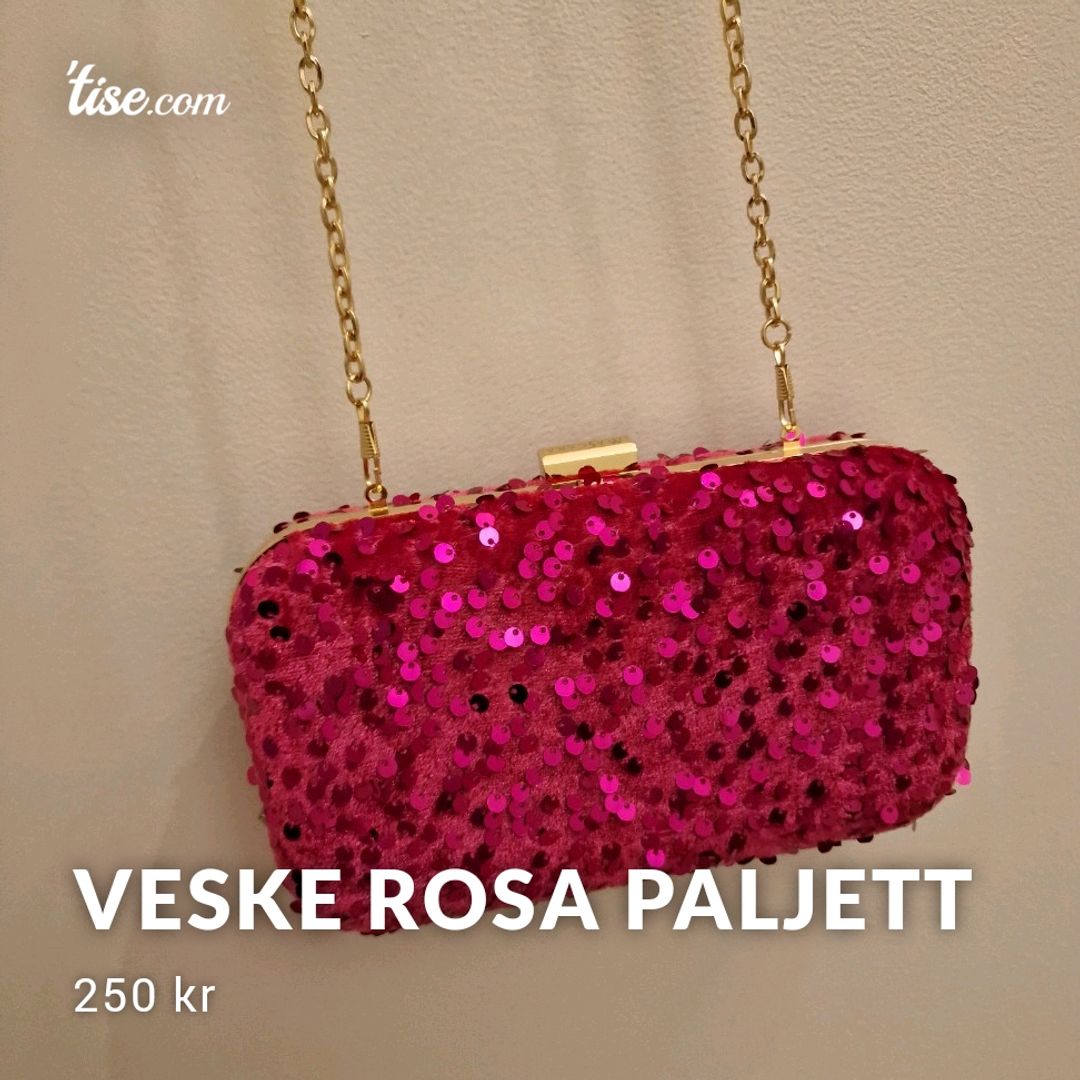 Veske Rosa Paljett