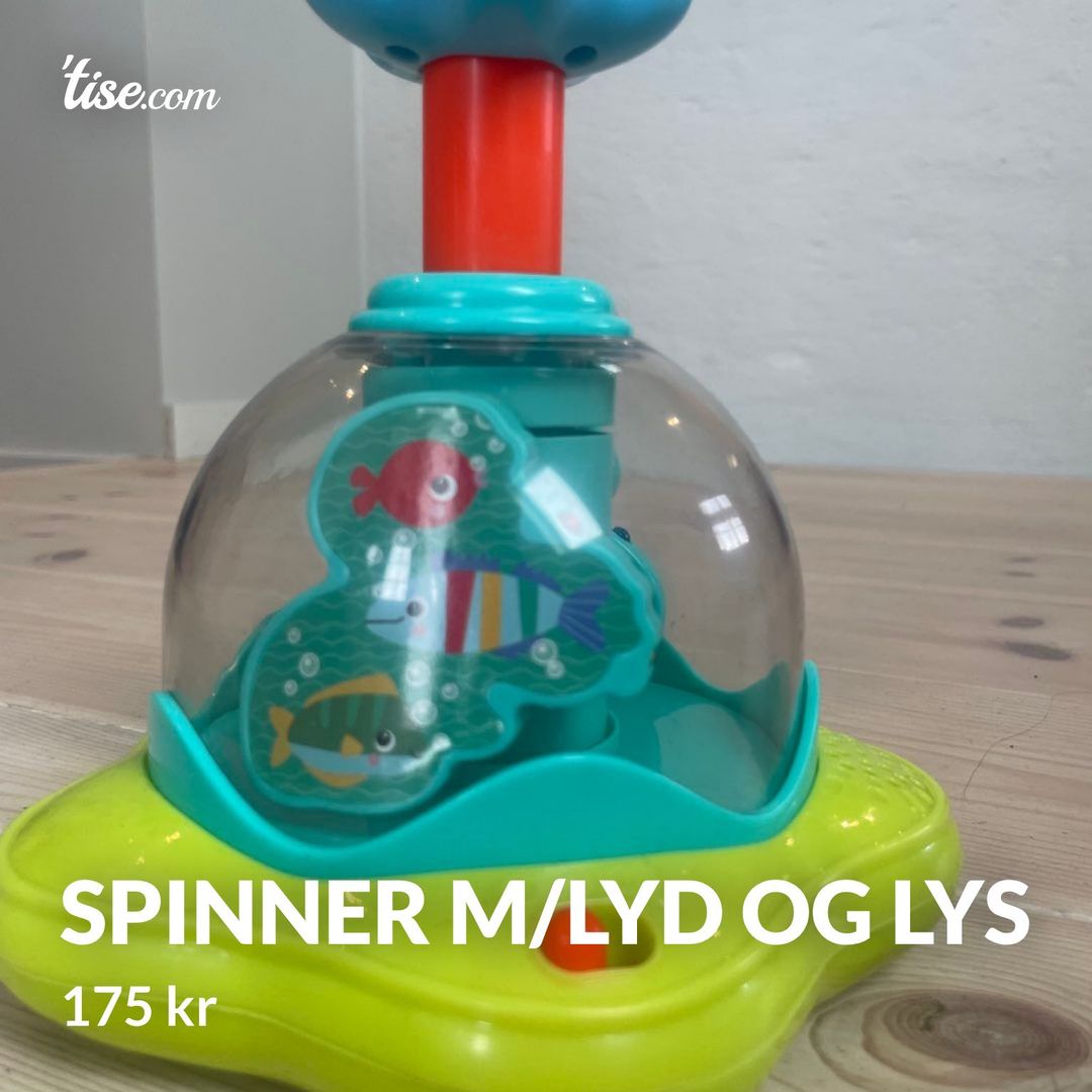 Spinner m/lyd og lys