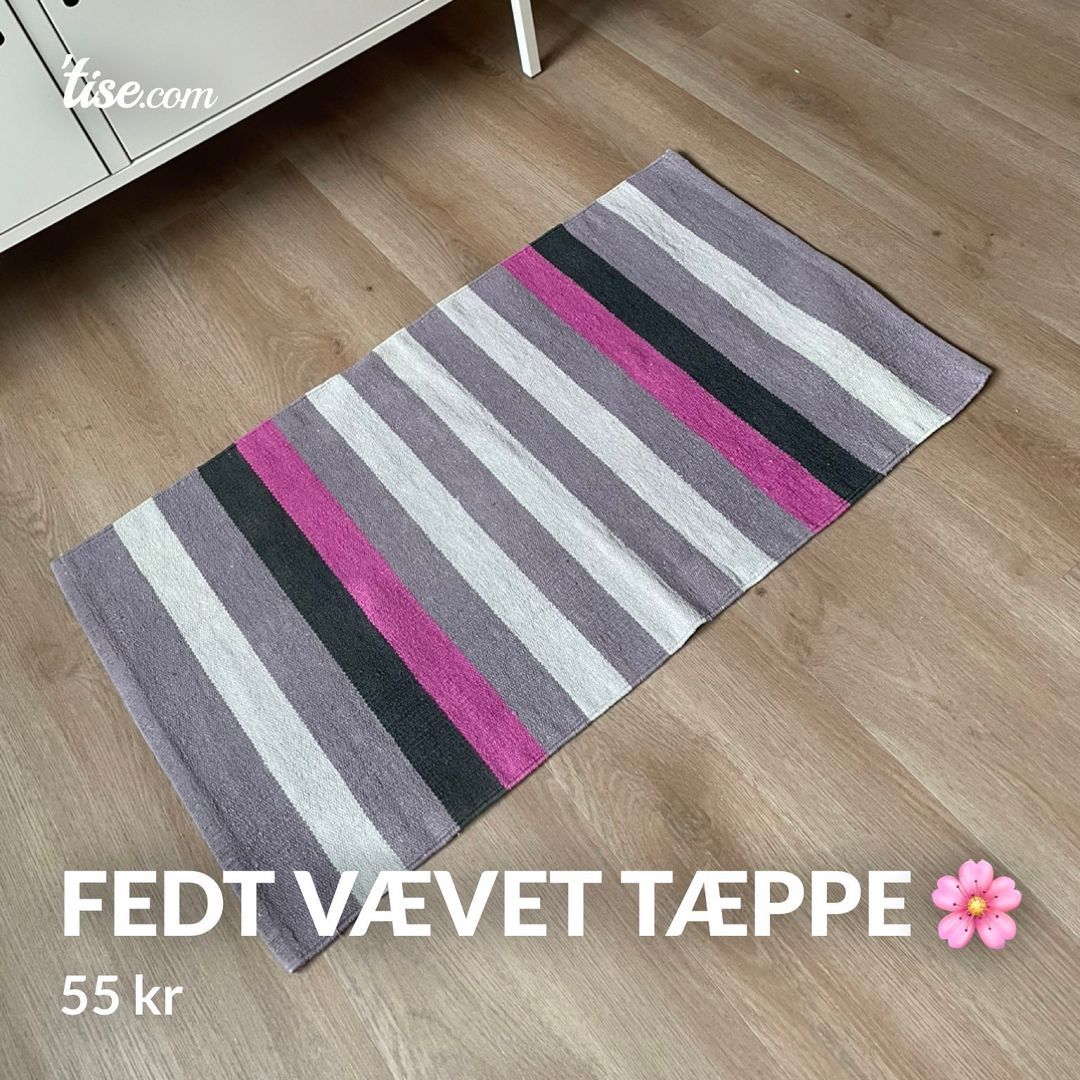 Fedt vævet tæppe 🌸