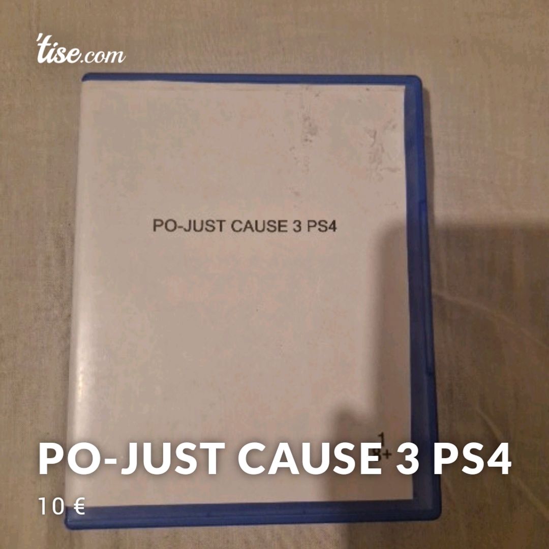 PO-JUST CAUSE 3 PS4