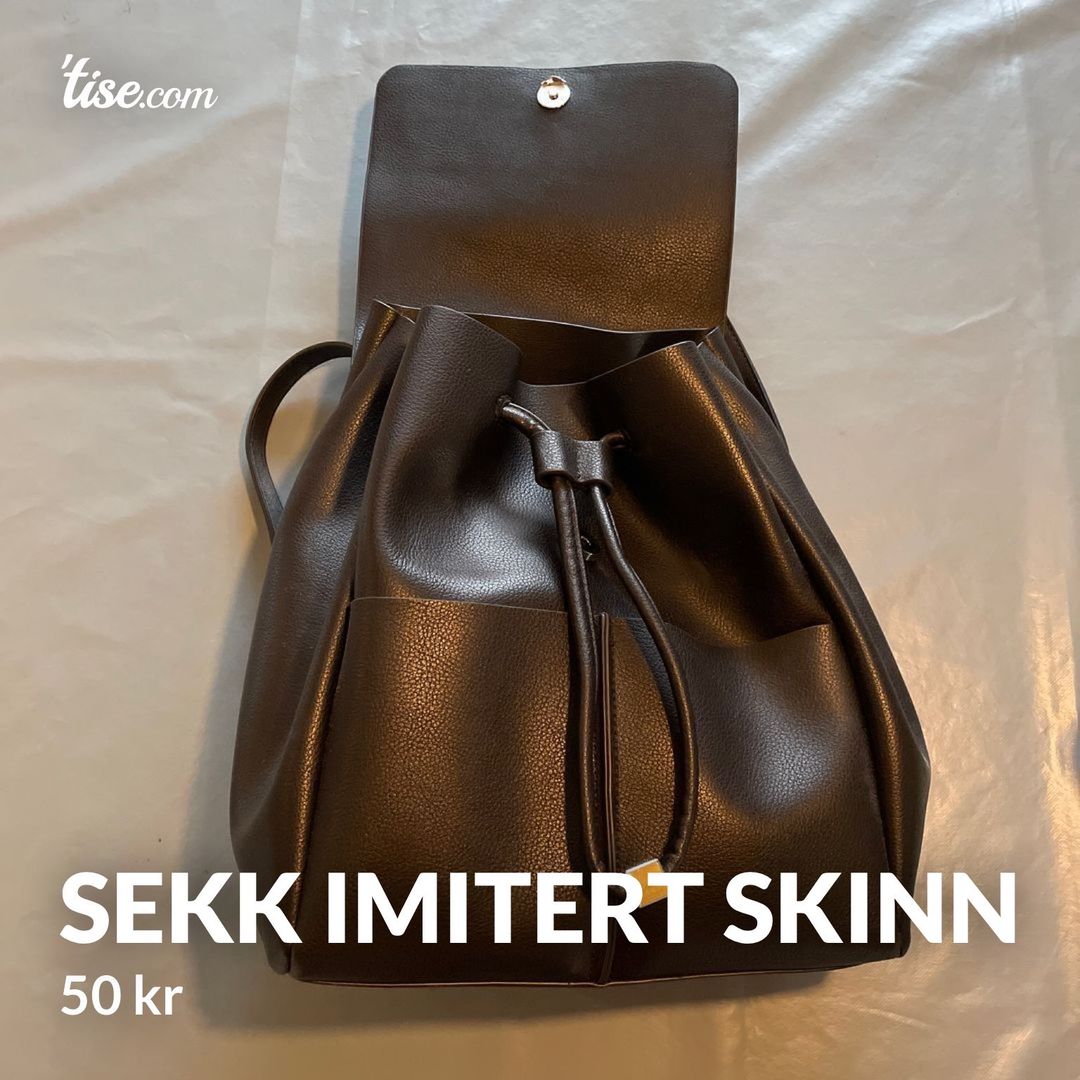 Sekk imitert skinn