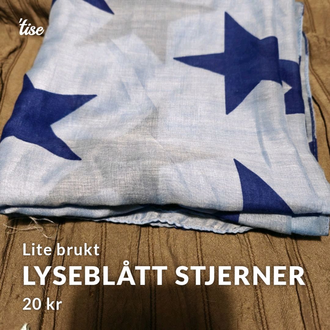 Lyseblått Stjerner