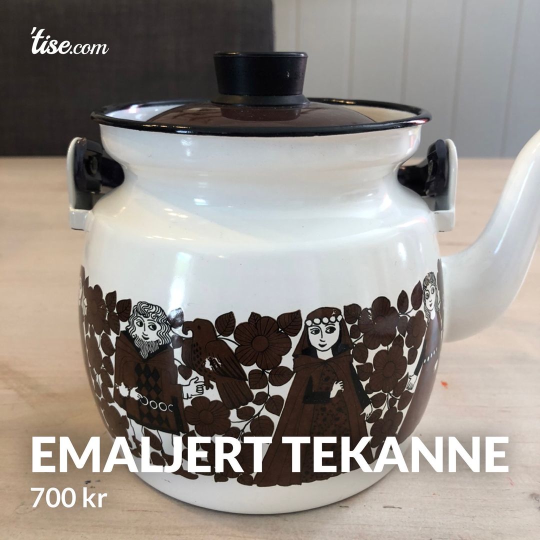 Emaljert tekanne