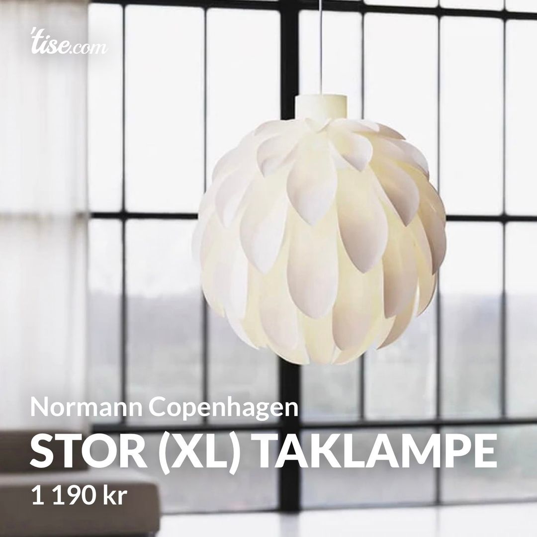 Stor (XL) taklampe